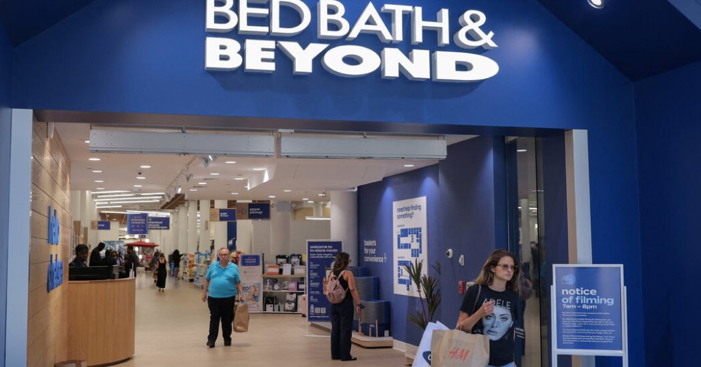 Why Bed Bath & Beyond Shares Surged This Week, Then Plunged – The New York Times