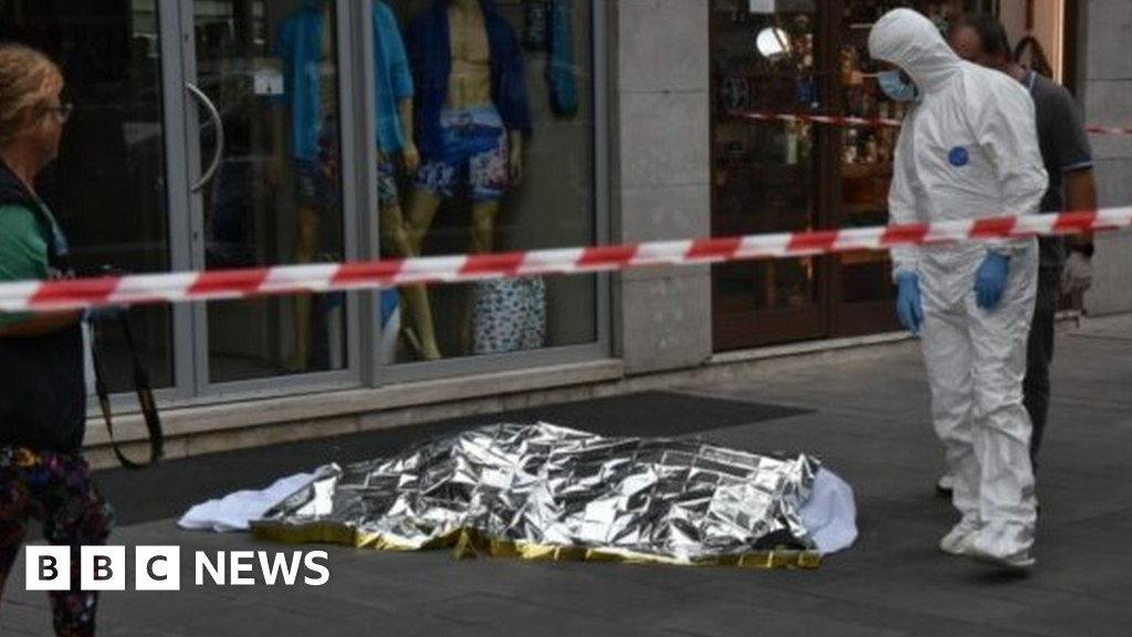 Italy: Outcry over killing of African migrant in town centre – BBC