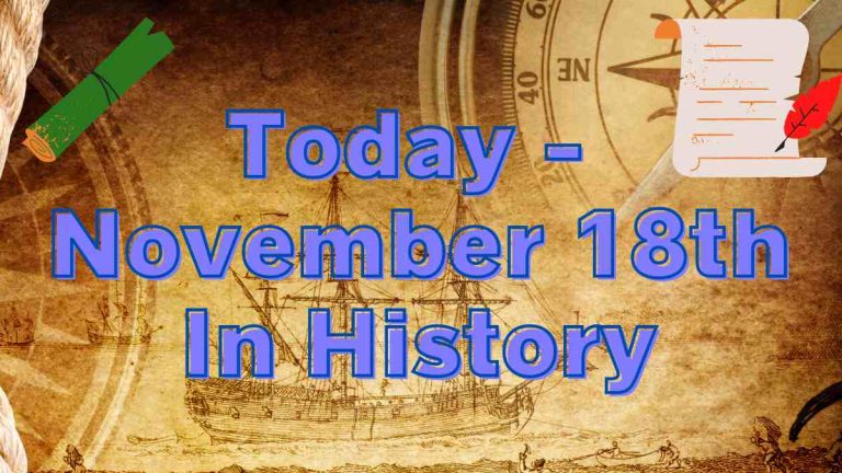 Today – November 18th In History: Important Events In Politics, Sports, Music, Cinema And Famous Birthdays – Jagran Josh